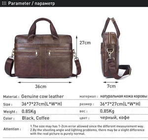 Planet Gates Men's Bags Genuine Leather Crossbody male messenger bag Men's Shoulder Bag Business Briefcase Computer men Bags Totes