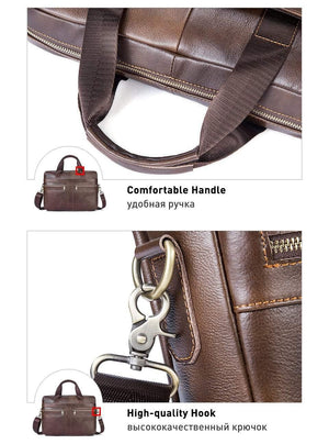 Planet Gates Men's Bags Genuine Leather Crossbody male messenger bag Men's Shoulder Bag Business Briefcase Computer men Bags Totes