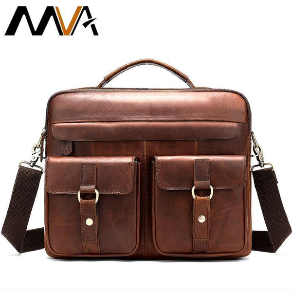 Planet Gates Men's Bags Genuine Leather Men's Shoulder Bag Men Messenger Bag for Laptop Crossbody Bags for Men Business Briefcases 801