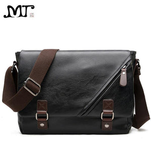 Planet Gates Men's Bags Vintage PU Leather Male Messenger Bag High Quality Leather Crossbody Flap Bag Versatile Shoulder Handbag for Men