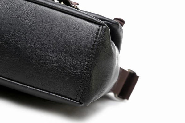 Planet Gates Men's Bags Vintage PU Leather Male Messenger Bag High Quality Leather Crossbody Flap Bag Versatile Shoulder Handbag for Men