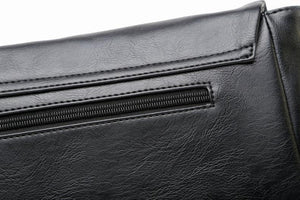 Planet Gates Men's Bags Vintage PU Leather Male Messenger Bag High Quality Leather Crossbody Flap Bag Versatile Shoulder Handbag for Men