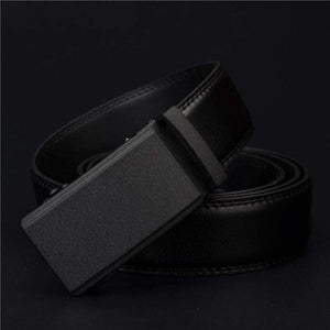 Men's Belt Automatic Ratchet Buckle With Cow Genuine Leather Belts For Men Luxury Brand Male Strap 110-130cm Length