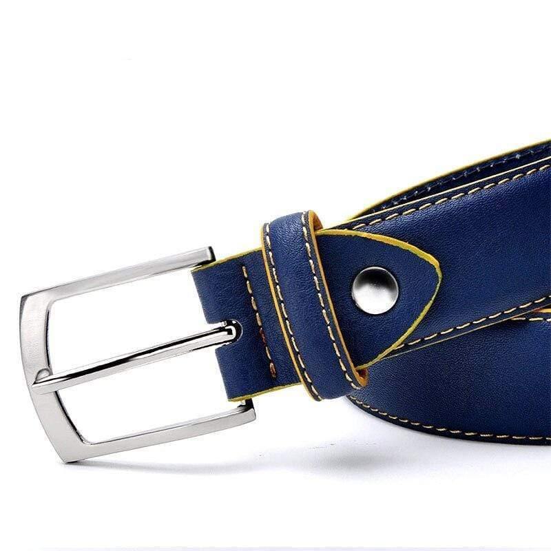 Men's Belt Factory Direct Belt Wholsale Price New Fashion Designer Belt High Quality Genuine Leather Belts for Men Blue Black