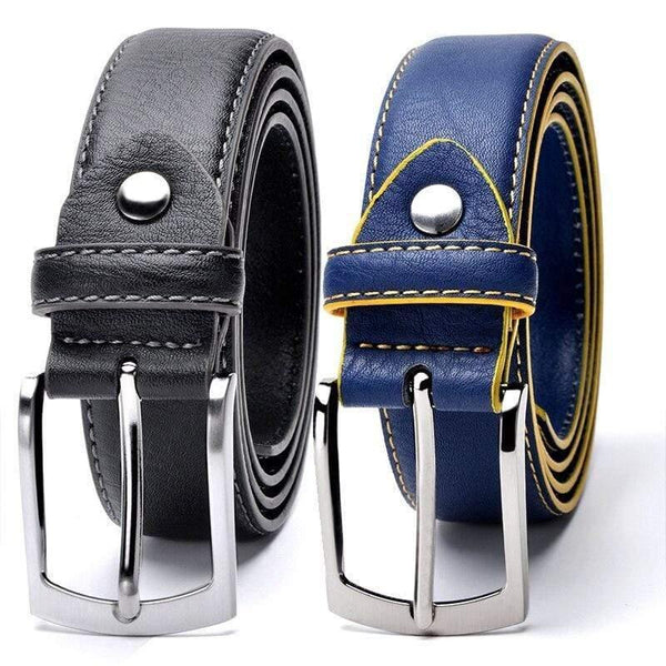 Men's Belt Factory Direct Belt Wholsale Price New Fashion Designer Belt High Quality Genuine Leather Belts for Men Blue Black