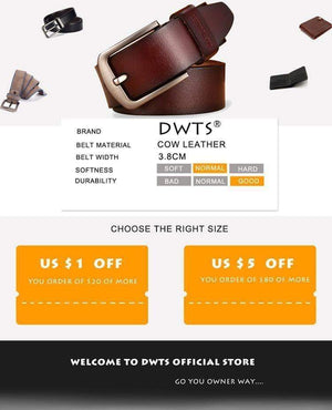 Planet Gates Men's belt leather belt men male genuine leather strap luxury pin buckle fancy vintage jeans