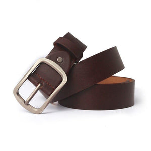 Men's Belt Leather Belt Men Pin Buckle Cow Genuine Leather Belts For Men 130cm High Quality Mens Belt Cinturones Hombre