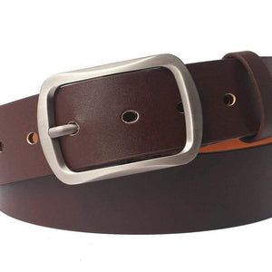 Men's Belt Leather Belt Men Pin Buckle Cow Genuine Leather Belts For Men 130cm High Quality Mens Belt Cinturones Hombre