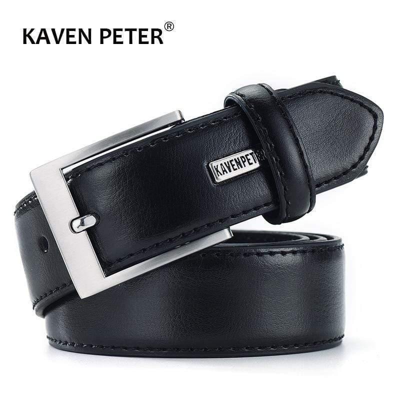 Men's Belt Luxury Business Leather Male Waist Belt Cowhide Genuine Leather Classic Black Trouser Belt Cummerbunds Dropshipping