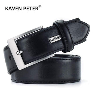 Men's Belt Luxury Business Leather Male Waist Belt Cowhide Genuine Leather Classic Black Trouser Belt Cummerbunds Dropshipping