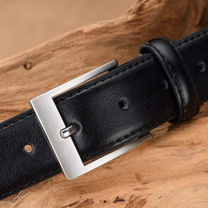 Men's Belt Luxury Business Leather Male Waist Belt Cowhide Genuine Leather Classic Black Trouser Belt Cummerbunds Dropshipping