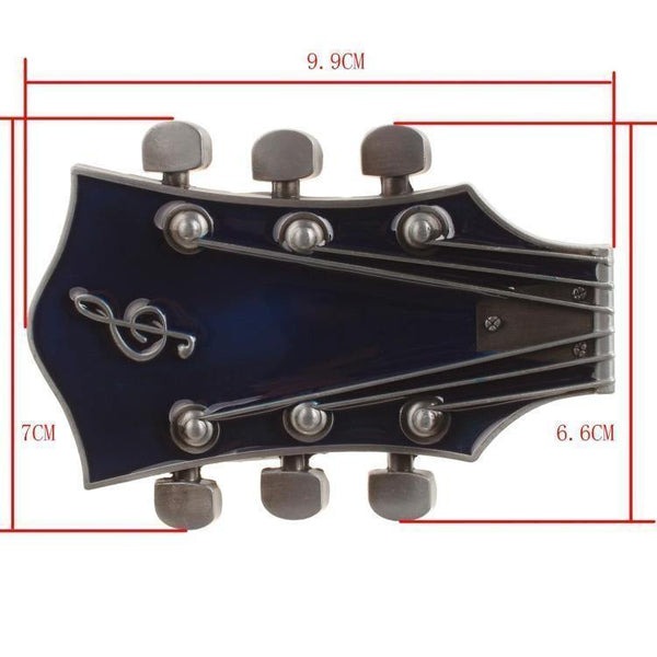 Planet Gates Men's belt metal buckle belts Retro guitar  Street Dance accessories Performance apparel hip hop  waistband novel belt