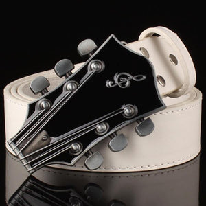 Planet Gates Men's belt metal buckle belts Retro guitar  Street Dance accessories Performance apparel hip hop  waistband novel belt