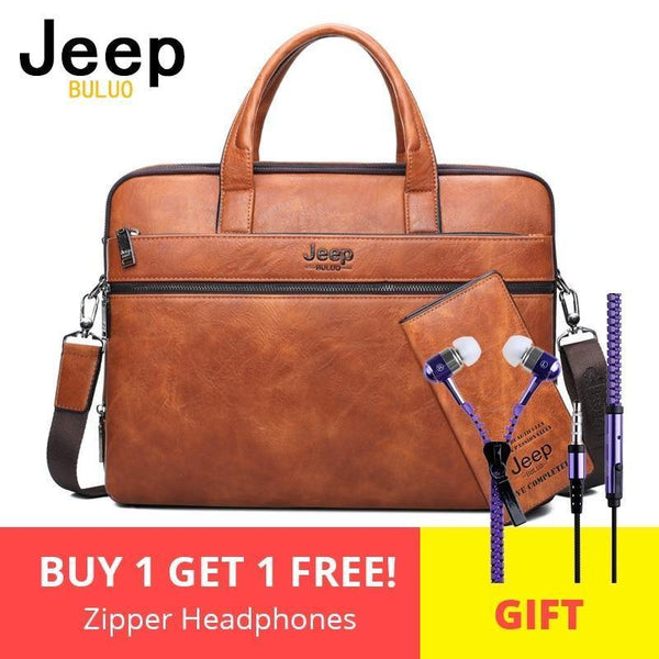 Planet Gates Men's Briefcase Bags For 14" Laptop Man Business Bag 2Pcs Set Handbags High Quality Leather Office Shoulder Bags Tote