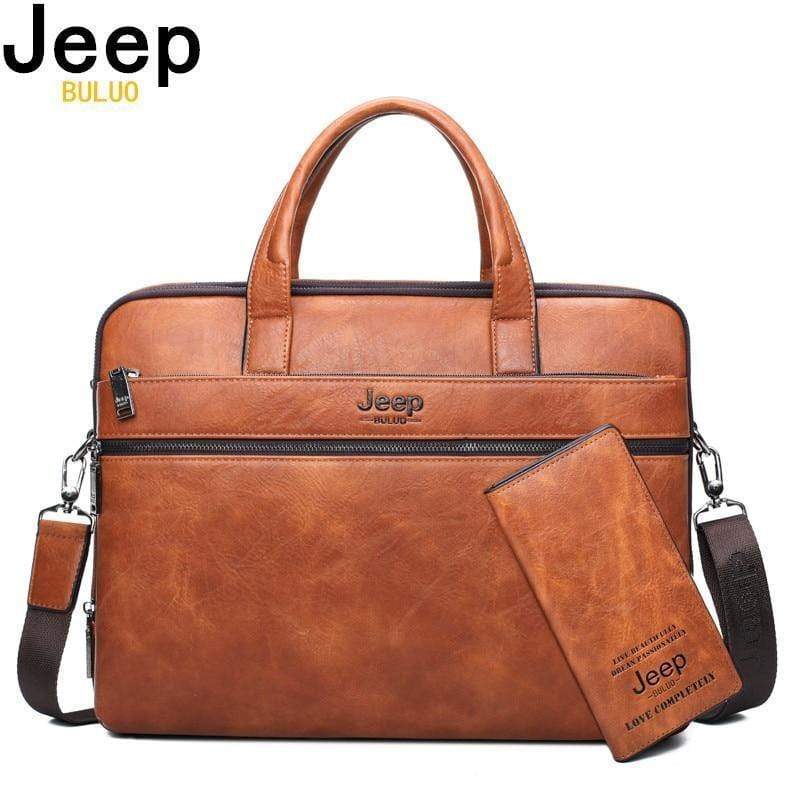 Planet Gates Men's Briefcase Bags For 14" Laptop Man Business Bag 2Pcs Set Handbags High Quality Leather Office Shoulder Bags Tote
