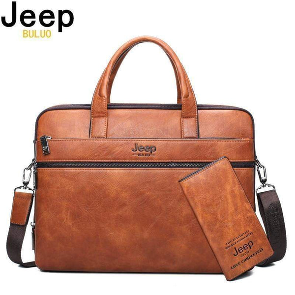 Planet Gates Men's Briefcase Bags For 14" Laptop Man Business Bag 2Pcs Set Handbags High Quality Leather Office Shoulder Bags Tote