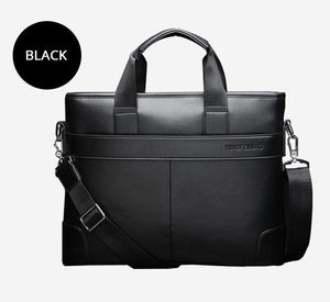 Planet Gates Men's Business Black Casual Bag pu leather Briefcase men's Tote bags Brown High quality male Business large capacity