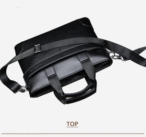 Planet Gates Men's Business Black Casual Bag pu leather Briefcase men's Tote bags Brown High quality male Business large capacity