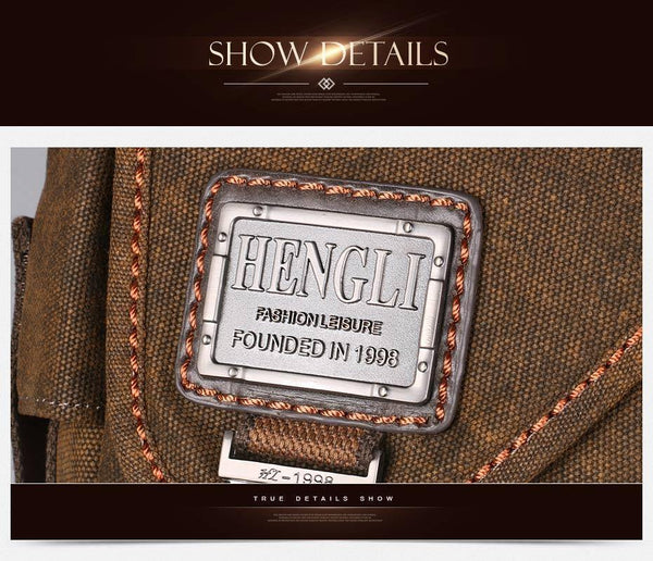 Planet Gates Men's Canvas bags New Multifunction Crossbody bag Retro handbags Travel Shoulder Messenger Bags Leisure Package