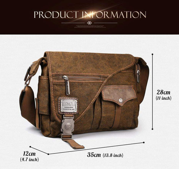 Planet Gates Men's Canvas bags New Multifunction Crossbody bag Retro handbags Travel Shoulder Messenger Bags Leisure Package