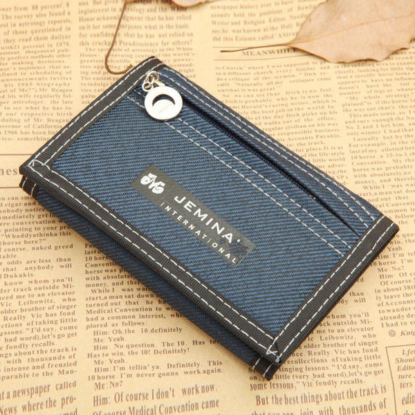 Planet Gates Men's Canvas Wallet Short Designer Men Wallets Zipper Coin Male Purse Card Holder For Teenager Men
