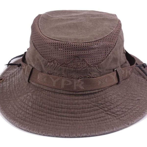 Planet Gates Men's Cap Summer Mesh Breathable Retro 100% Cotton Bucket Hat Panama Jungle Fishing Hats Novelty Dad's Beach Cap