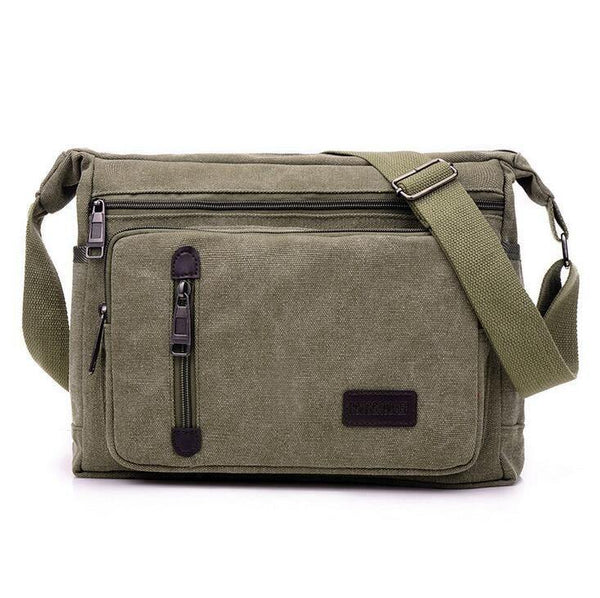 Planet Gates Men's Fashion Crossbody Shoulder Bag Male Casual Travel Bag Men Bags Vintage Canvas Messenger Bags M55