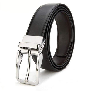 Men's Genuine Leather Belt Reversible Belt for Causal Classic High Quality Pin Buckle Male Belt