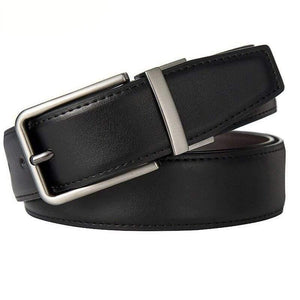 Men's Genuine Leather Belt Reversible Belt for Causal Classic High Quality Pin Buckle Male Belt