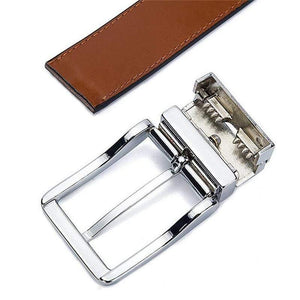 Men's Genuine Leather Belt Reversible Belt for Causal Classic High Quality Pin Buckle Male Belt
