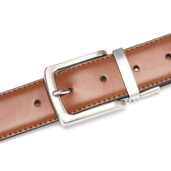 Planet Gates Men's Genuine Leather Belt Reversible For Jeans Male Rotated Buckle Dress Belts Designer Cowskin Leather Belts For Men Black