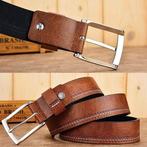 Men's Genuine Leather Belts Designer Leisure Belt for Man Pin Buckle Business Dress Male Dropshipping