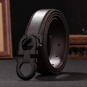 Men's Genuine Leather Dress Belt Alloy Pin Buckle Belt For Men  Business Men Belt Fancy Fashion Jeans Belt