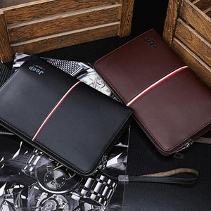 Planet Gates Men's Handbag Day Clutches Bags For Phone High Quality Spilt Leather Wallet Hand bag Large Capacity Male