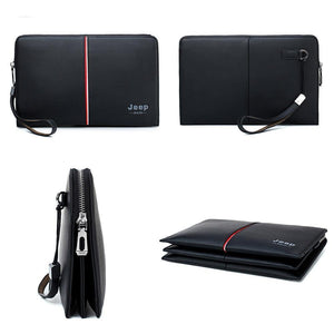 Planet Gates Men's Handbag Day Clutches Bags For Phone High Quality Spilt Leather Wallet Hand bag Large Capacity Male