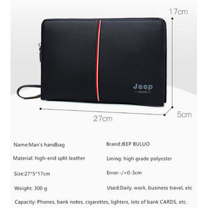 Planet Gates Men's Handbag Day Clutches Bags For Phone High Quality Spilt Leather Wallet Hand bag Large Capacity Male