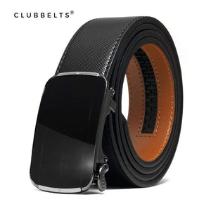 Men's Leather Ratchet Belt With Elegant Automatic Buckle Genuine Leather Belts For Men