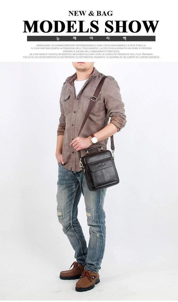 Planet Gates Men's messenger bags 100% natural genuine leather handbags Famous brand men fashion casual shoulder bags