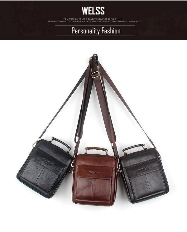 Planet Gates Men's messenger bags 100% natural genuine leather handbags Famous brand men fashion casual shoulder bags