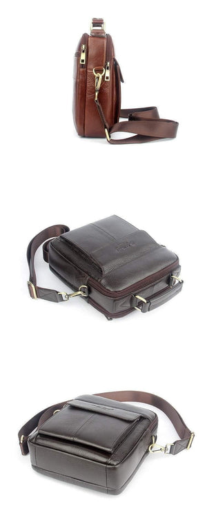 Planet Gates Men's messenger bags 100% natural genuine leather handbags Famous brand men fashion casual shoulder bags