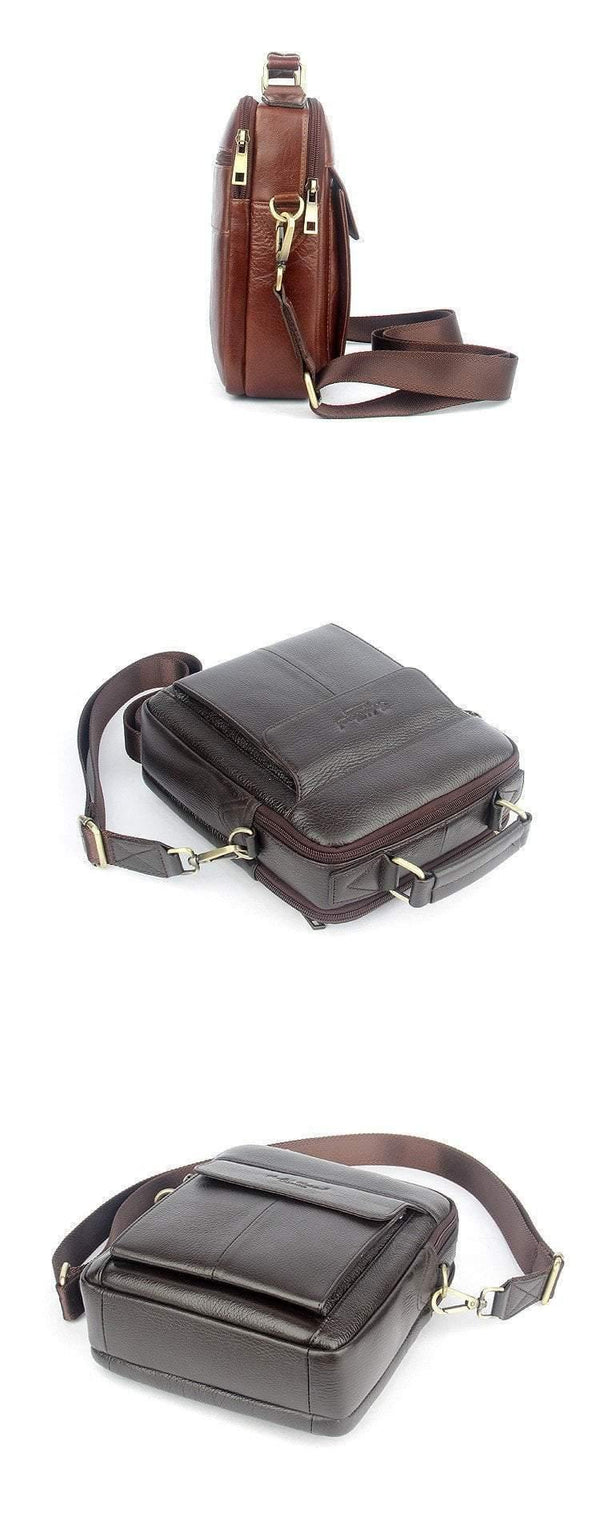 Planet Gates Men's messenger bags 100% natural genuine leather handbags Famous brand men fashion casual shoulder bags