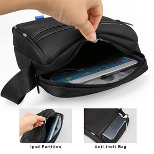 Planet Gates Men's Messenger Bags Waterproof Men's School Business Carrying Handle Bag 9.7 inches Fashion Shoulder Crossbody Bags