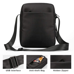 Planet Gates Men's Messenger Bags Waterproof Men's School Business Carrying Handle Bag 9.7 inches Fashion Shoulder Crossbody Bags