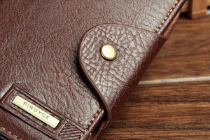 Planet Gates Men's Passport Wallet Best Leather High Capacity Men Wallets High Quality New Fashion Man  Coin Purse Card Holder Bags