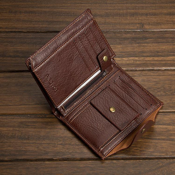 Planet Gates Men's Passport Wallet Best Leather High Capacity Men Wallets High Quality New Fashion Man  Coin Purse Card Holder Bags