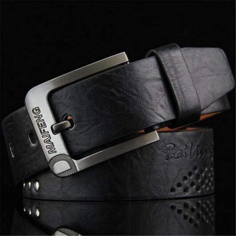 Men's Rivet Belt Fashion Trousers Pin Buckle Belt Wild Retro Strap Male New Luxury Belt Cummerbunds Ceinture Homme