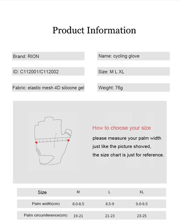 Planet Gates Men's Shockproof Gel Pad Cycling Glove Half Finger Sport Gloves Summer Bicycle Gym Fitness Gloves Anti-slip MTB Bike Gloves