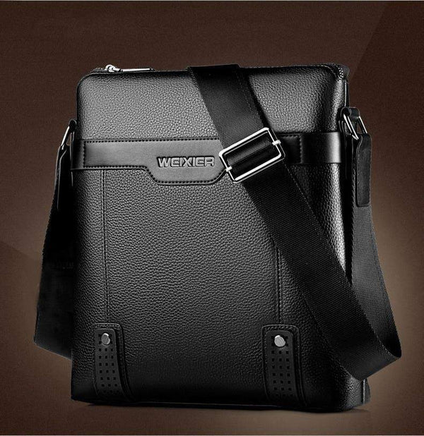 Planet Gates Men's shoulder bag courier handbag large PU leather shoulder bag men handbags high-capacity leisure briefcase
