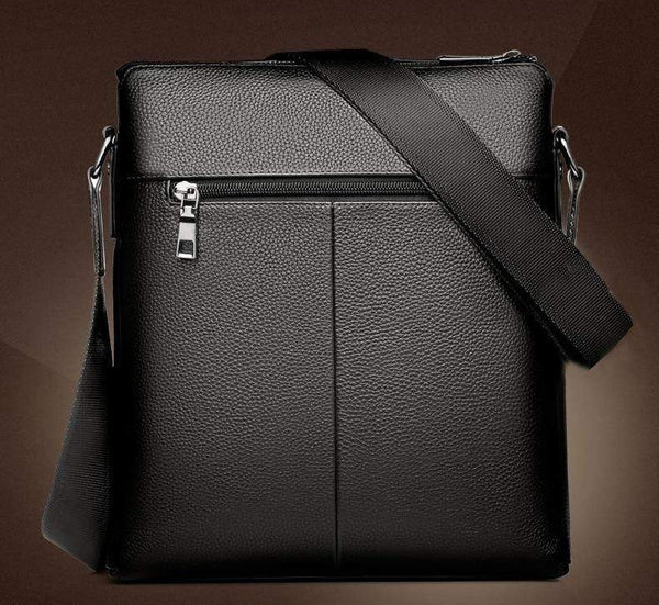 Planet Gates Men's shoulder bag courier handbag large PU leather shoulder bag men handbags high-capacity leisure briefcase