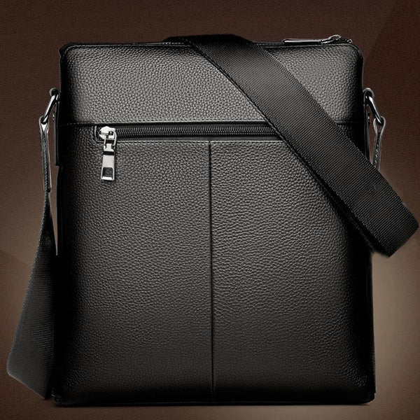 Planet Gates Men's shoulder bag courier handbag large PU leather shoulder bag men handbags high-capacity leisure briefcase
